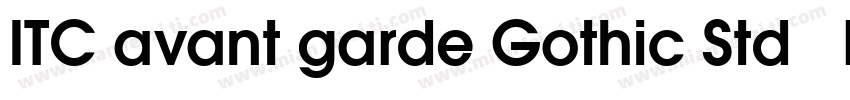 ITC avant garde Gothic Std   Demi字体转换